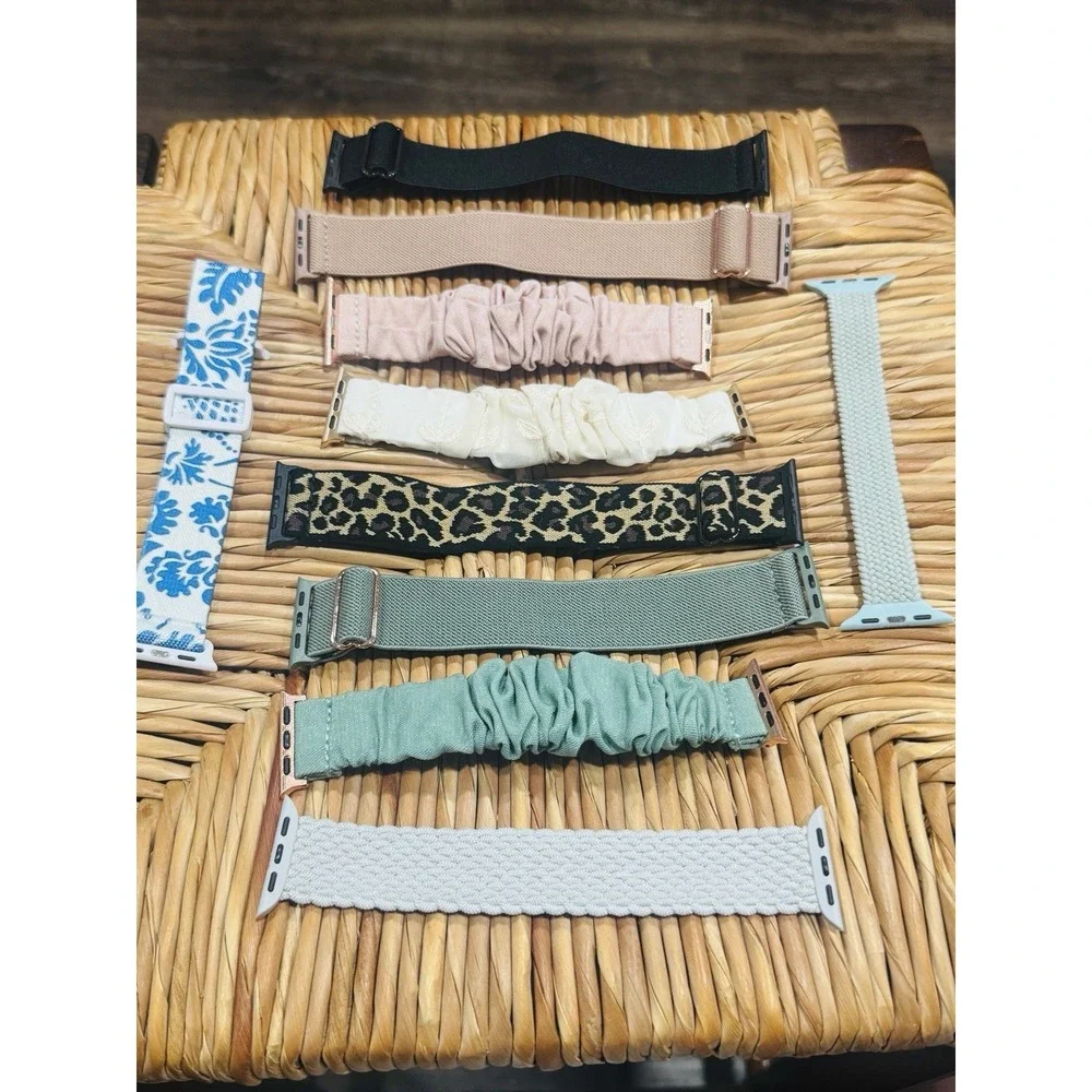 Large Apple Watch Band Lot Leather Silicone Metal Stretchy Straps Cases